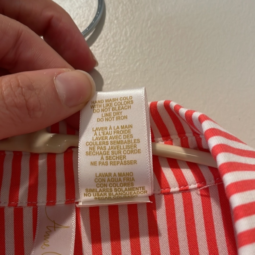 NWOT Anne Cole Button Down Shirt, Size M - Picture 8 of 8